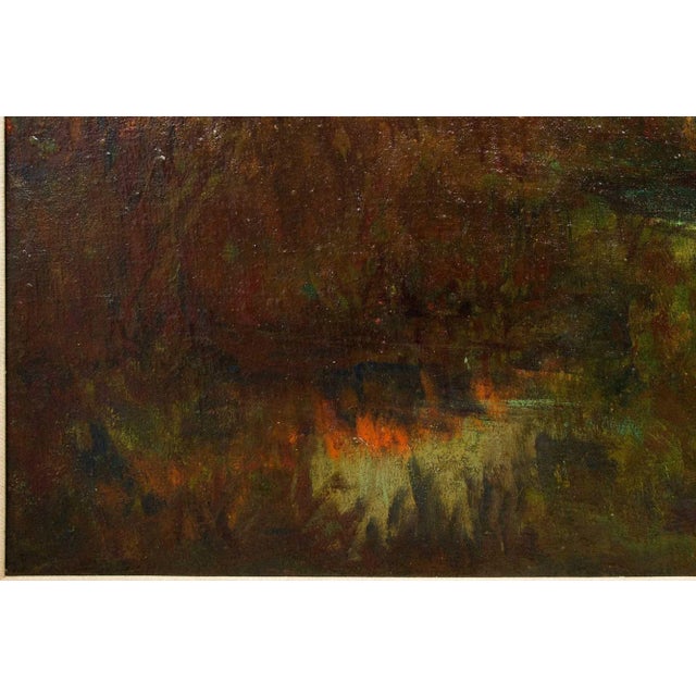Pennsylvania Impressionist Landscape Painting "Evening Pasture" by Frederick Wagner For Sale - Image 6 of 12