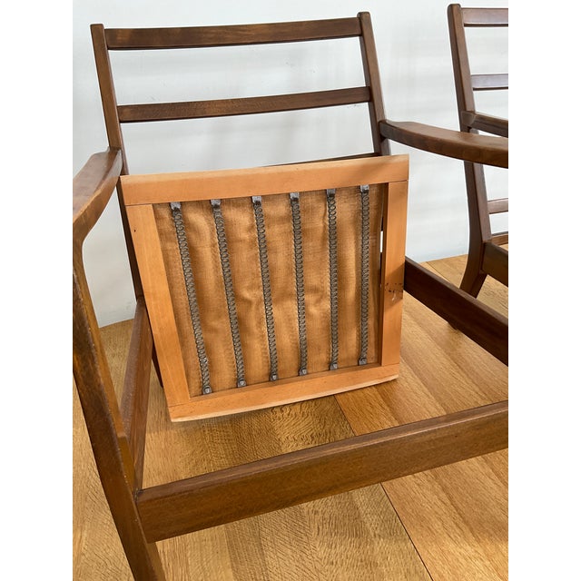 Pair of Mid-Century Modern Ole Wanscher Danish Armchairs For Sale - Image 18 of 18