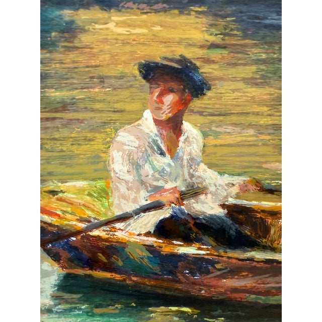 Henri Plisson "Rowing" Limited Edition 125 of 295 Lithograph, Signed + Framed For Sale In San Francisco - Image 6 of 12