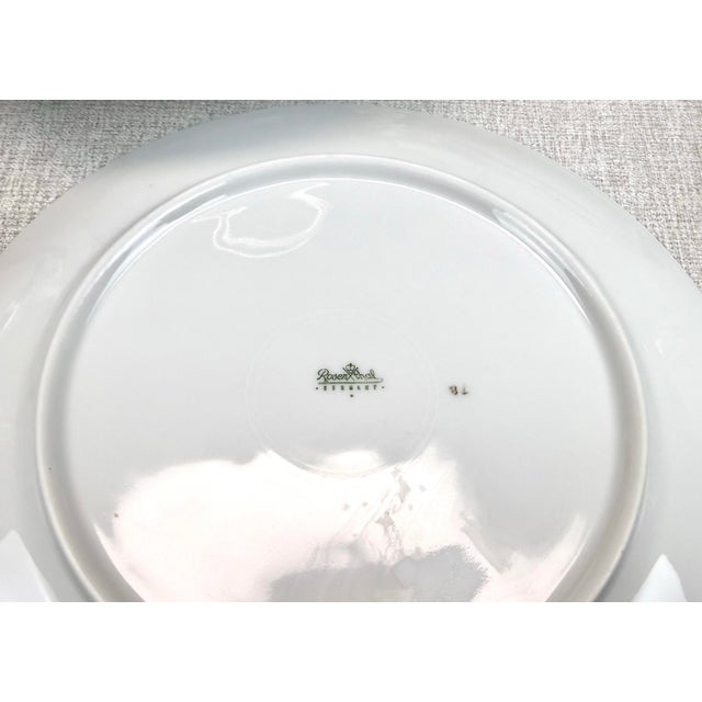 Metal 1940’s Rosenthal Winifred v Porcelain 118 Piece Dinnerware Serverware Set White, Gold, Cobalt Blue For Sale - Image 7 of 12
