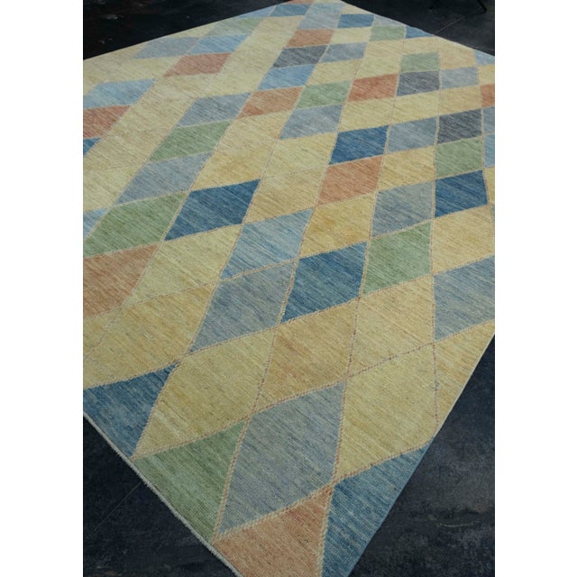 Turkish Turkish Oushak Rug 9'3" x 12'5" #18629 For Sale - Image 3 of 8