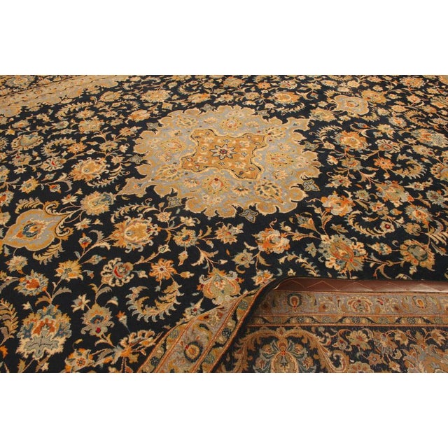 Textile Large Hand-Knotted Middle Eastern Rug For Sale - Image 7 of 11