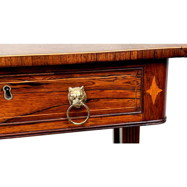 Small Regency Rosewood Sofa Table, Early 19th Century For Sale - Image 12 of 17