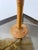 Gold Italian Bamboo, Cane and Rattan Table Lamp with Fan-Shaped Shade in the style of Ingo Maurer, 1960s For Sale - Image 8 of 18