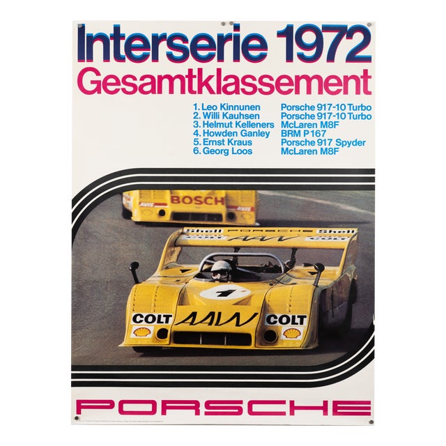 Original Porsche Poster by Edgar Dambacher, 1981 For Sale