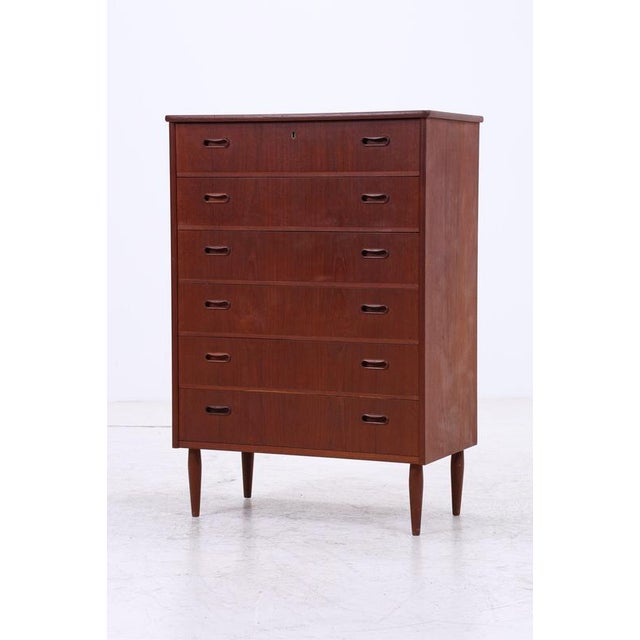 Mid-Century Teak Chest of 6 Drawers, 1960s For Sale - Image 4 of 13