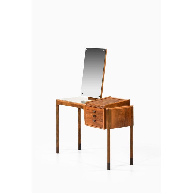 Vanity in Glass and Brass by Carl-Axel Acking, 1940s For Sale - Image 3 of 10