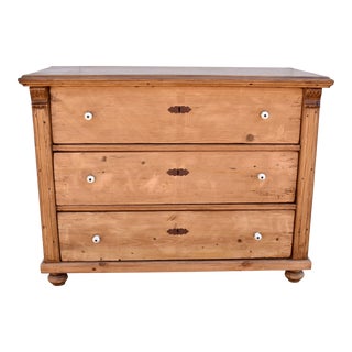 Pine Chest of Three Drawers, Hungary, Circa 1890 For Sale