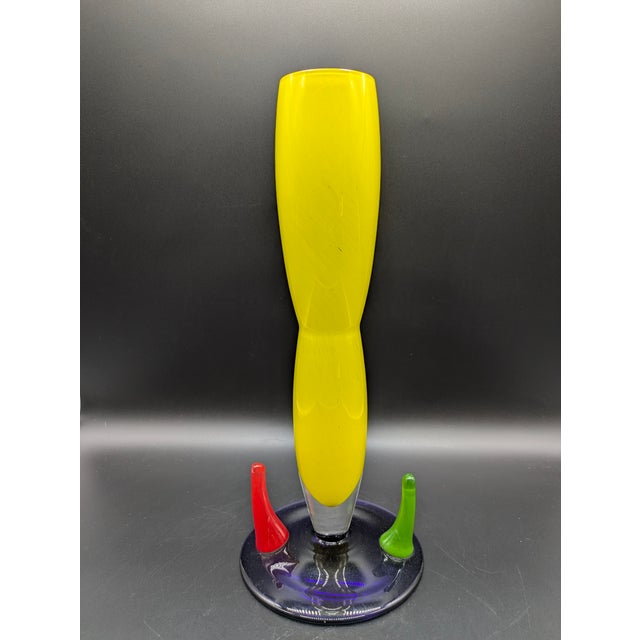 Traveling Man Treasures is selling this stunning vase from the B.A.G. (Barovier Art Glass) series, designed by Rona Plesl...
