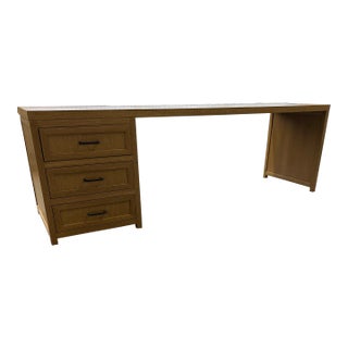 Contemporary White Oak Desk For Sale