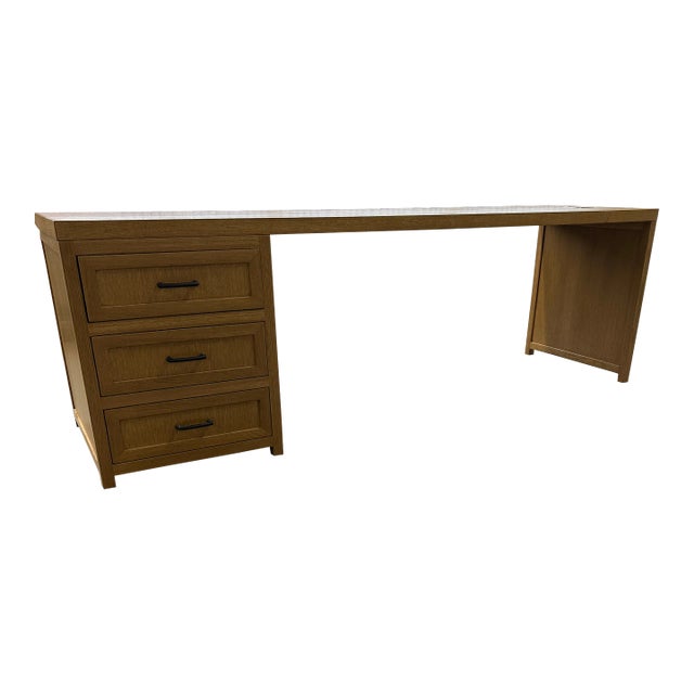 Contemporary White Oak Desk For Sale