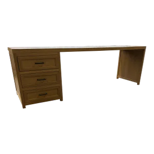 Contemporary White Oak Desk