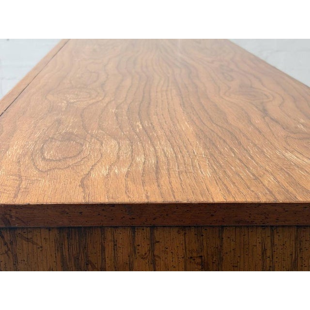 Wood Vintage Sideboard with Rattan Fronts and Brass Handles, Italy, 1970s For Sale - Image 7 of 16