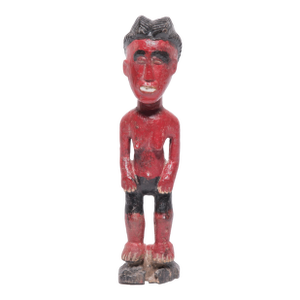 Ivory Coast Painted Baule Blolo Bla Figure, C. 1950