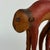 1960s Small Vintage Folk Art Painted Leather Monkey on Stand For Sale - Image 5 of 9