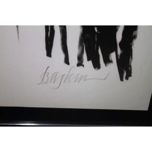 1971 The Patriarch Signed Modern Lithograph on Paper 87/160 Framed by Leonard Baskin For Sale - Image 11 of 11