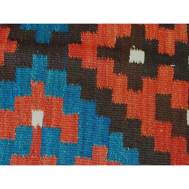 Antique Oriental Nomadic Ardabil Kilim Rug, 1930s For Sale - Image 10 of 13