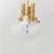 Gold Brass and Glass Pendant Lamp, 1960s For Sale - Image 8 of 10