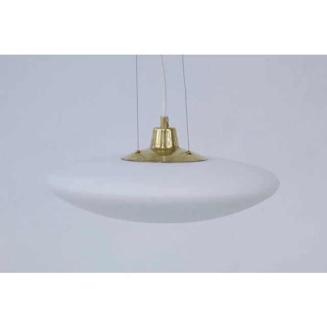 Ufo Ceiling Lamp in Brass, 1950s For Sale - Image 4 of 10