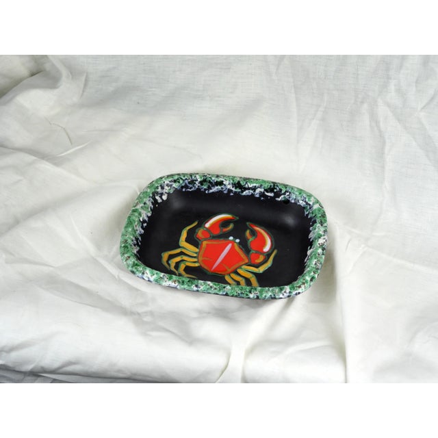 Mid 20th Century Mid-Century Fourmaintraux Vallauris Boho Crab Pin Tray For Sale - Image 9 of 11