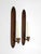 Pair of Mid-Century Gothic Revival Wood Wall Candle Sconces For Sale - Image 9 of 11