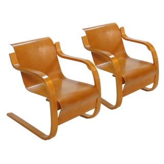 Set of Nr. 31 Cantilever Lounge Chairs by Alvar Aalto, 1930s