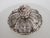 Silver 1950s Spanish Neo-Rococo Silver-Plated Cast Brass Plafond Flush Mount Ceiling Light For Sale - Image 8 of 13