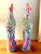 Vintage Chinese Export Porcelain Phoenix Peacock Statues - A Pair For Sale - Image 4 of 12
