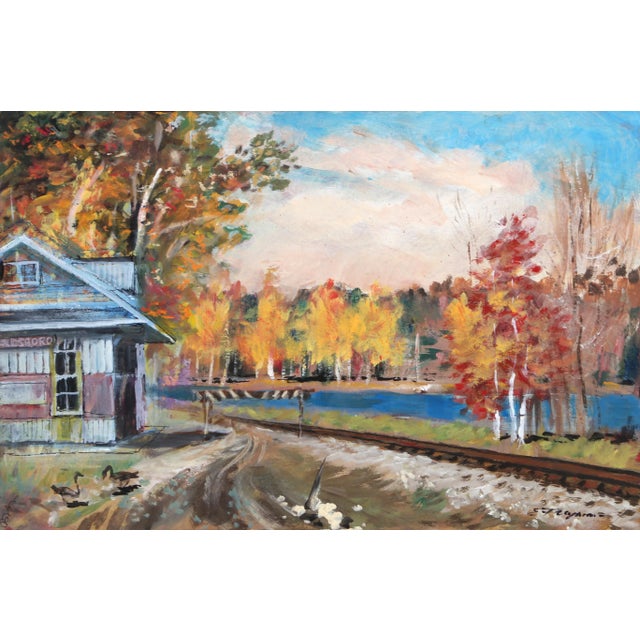 Sunny Day, Erik Freyman Oil and Pastel on Board, Signed in Pen For Sale - Image 4 of 4