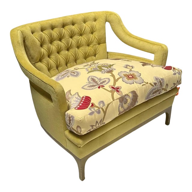 Vintage 1963 Diskin Art Modern Designer Mohair Club Chair For Sale