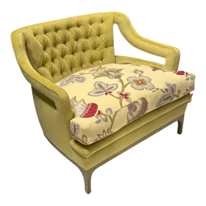 Vintage 1963 Diskin Art Modern Designer Mohair Club Chair