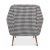 Textile Mid Century Style Houndstooth Armchair For Sale - Image 7 of 9