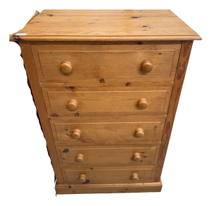 Wide Pine Chest of Drawers