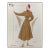 1940s French Fashion Sketch of Wool Coat For Sale