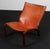 Danish cabinetmaker lounge chair in bended stained beech veener. Seat and back in patinated butt hide leather. Denmark 1970s