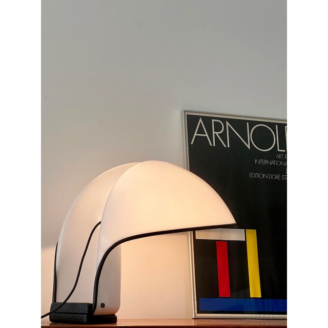 Introducing the 'Albanella' (modello 4021) table lamp, produced in Italy in 1973 by the iconic duo Sergio Brazzoli &...