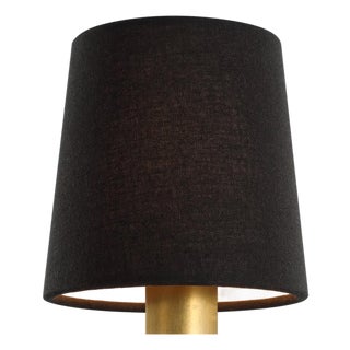 Visual Comfort Signature 5" Black Linen Empire Shade For Sale