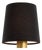 Visual Comfort Signature 5" Black Linen Empire Shade For Sale