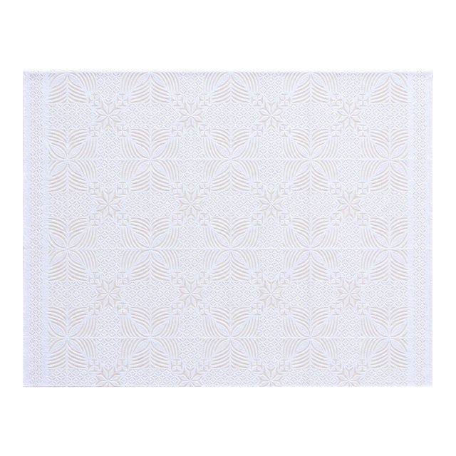 Celestial Star Applique Cotton Quilt For Sale