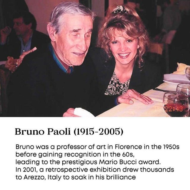 Bruno Paoli "Lover" Original Italian Modern Figurative Portrait, 20th Century Florence Italy Fine Art Painting, Oil on Canvas, 21.5x17.5" For Sale In Monterey, CA - Image 6 of 7