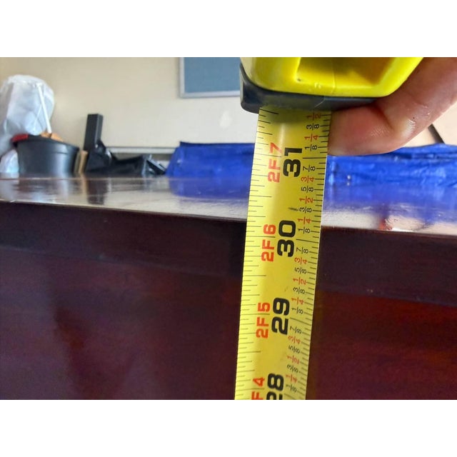 Vintage Federal Style Solid Wood Drop Leaf Dining Table For Sale - Image 9 of 18