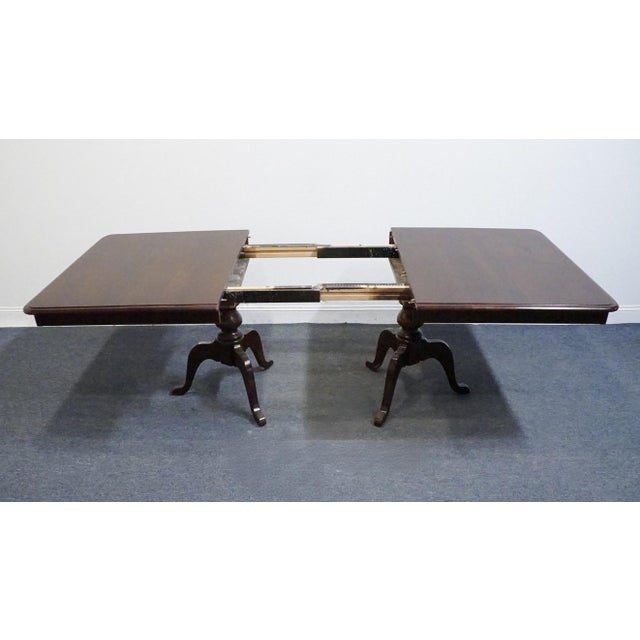 Kincaid Furniture Cherry Mountain III Solid Cherry Traditional Style 95" Double Pedestal Dining Table 81-057 For Sale - Image 4 of 10