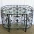 Maitland - Smith Vintage Wrought Iron Oval Two Tier Glass Top Console Table by Maitland Smith For Sale - Image 4 of 11