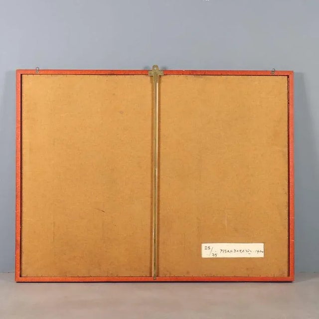 Piero Dorazio, Collage, Felt Fragments on Panel, Framed For Sale - Image 9 of 11