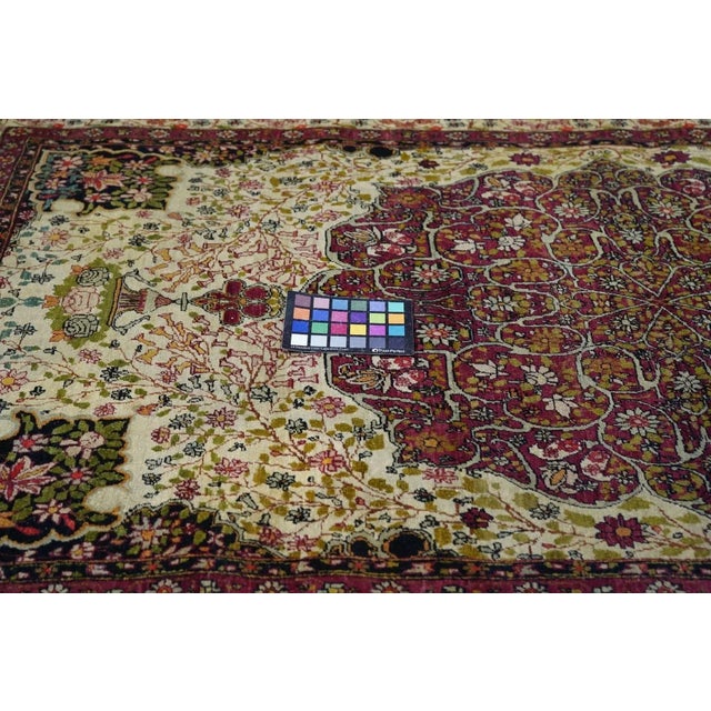 Antique Lavar Kerman Rug 3'8'' x 6'9'' For Sale - Image 10 of 10