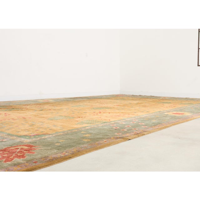 Palace Size Nepalese Tibetan Wool Donegal Style Rug 15' X 22' For Sale In Sacramento - Image 6 of 18