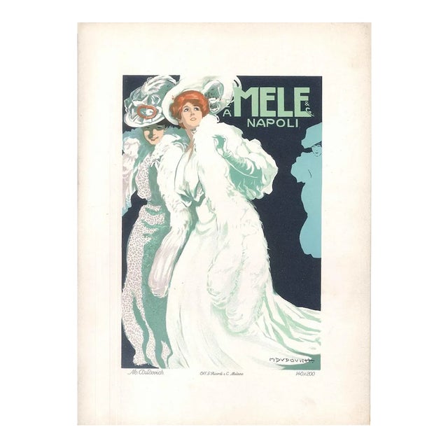 Mele - Original Advertising Lithograph by Marcello Dudovich - 1910s 1910 For Sale