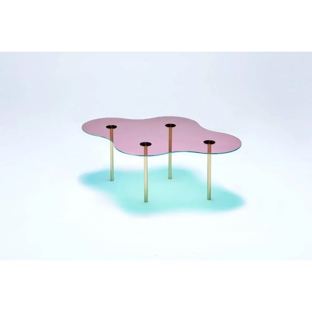 Glass Glass Coffee Table by Sebastian Scherer, Set of 3 For Sale - Image 7 of 8