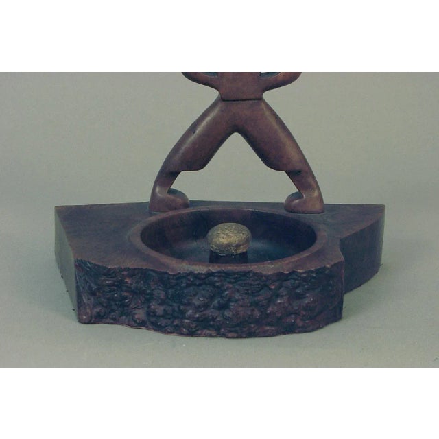 Art Deco Art Deco Vintage Macho Golfer and Pipe Tamp, Carved Exotic Hardwood For Sale - Image 3 of 5