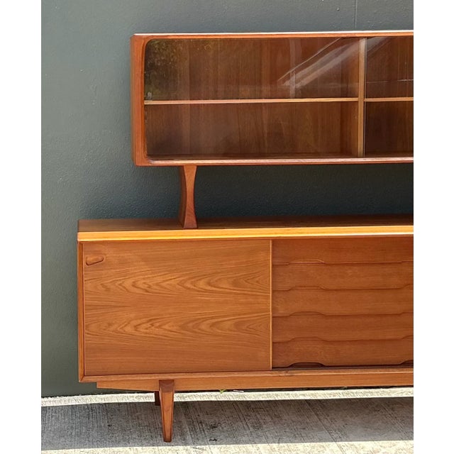 Vintage Drylund Danish Teak Hutch and Sideboard For Sale In West Palm - Image 6 of 12